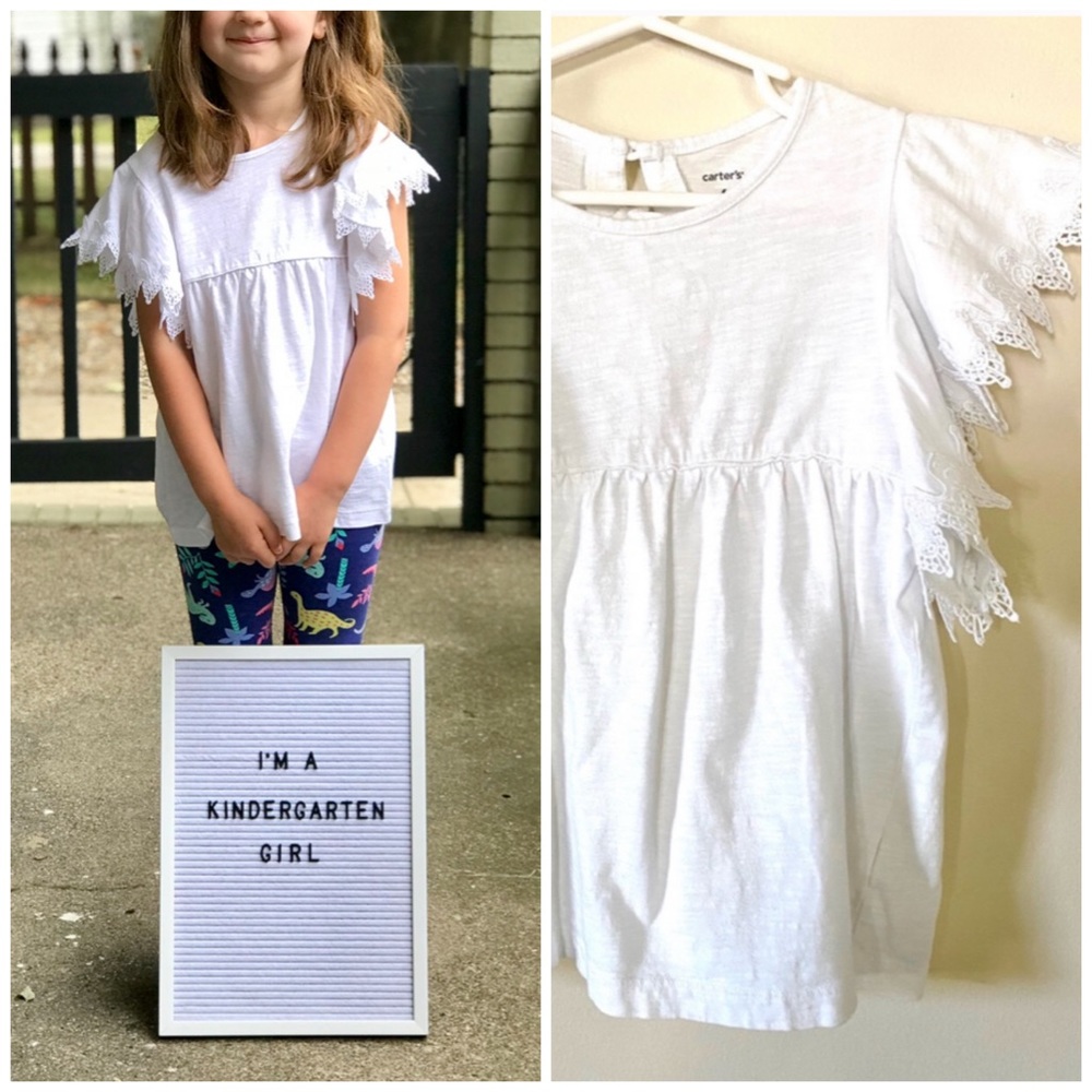 Carters Embroidered Detail Tee